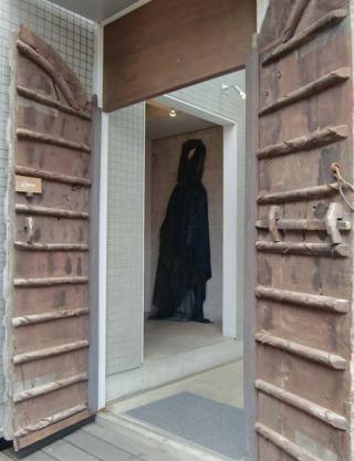 ☆ sind 染色作家 原口良子 総シルク サイド柿渋染めAライン 