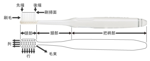 歯ブラシの名称